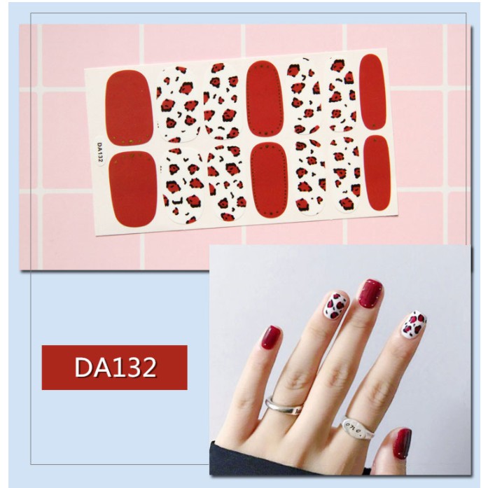 Dán móng tayX 3D Korean Style Fashion nail sticker loại tốt [DA121-139]