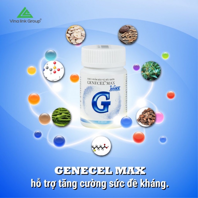 Genecel max thực phẩm bảo vệ sức khoẻ, tăng cường hệ miễn dịch