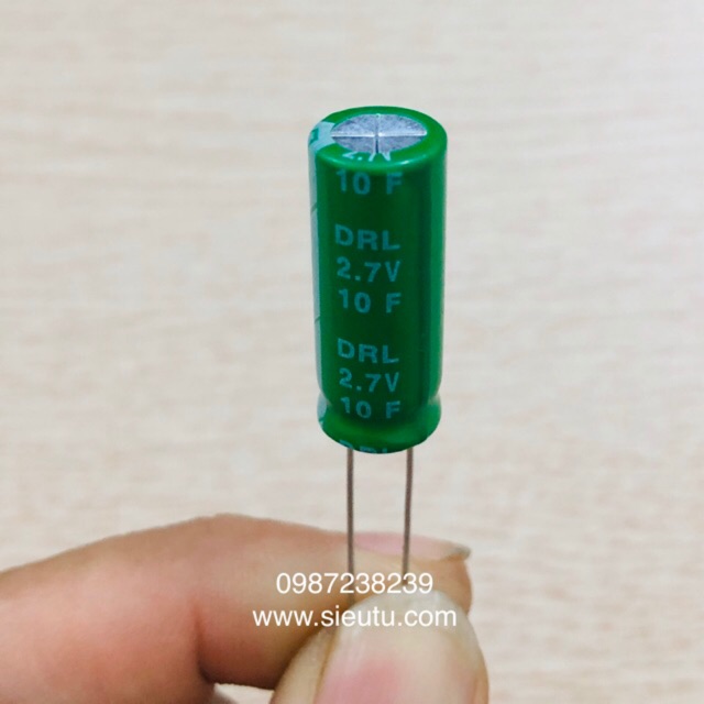 Siêu tụ điện 10F 2.7V - Super Capacitor 10F 2.7V