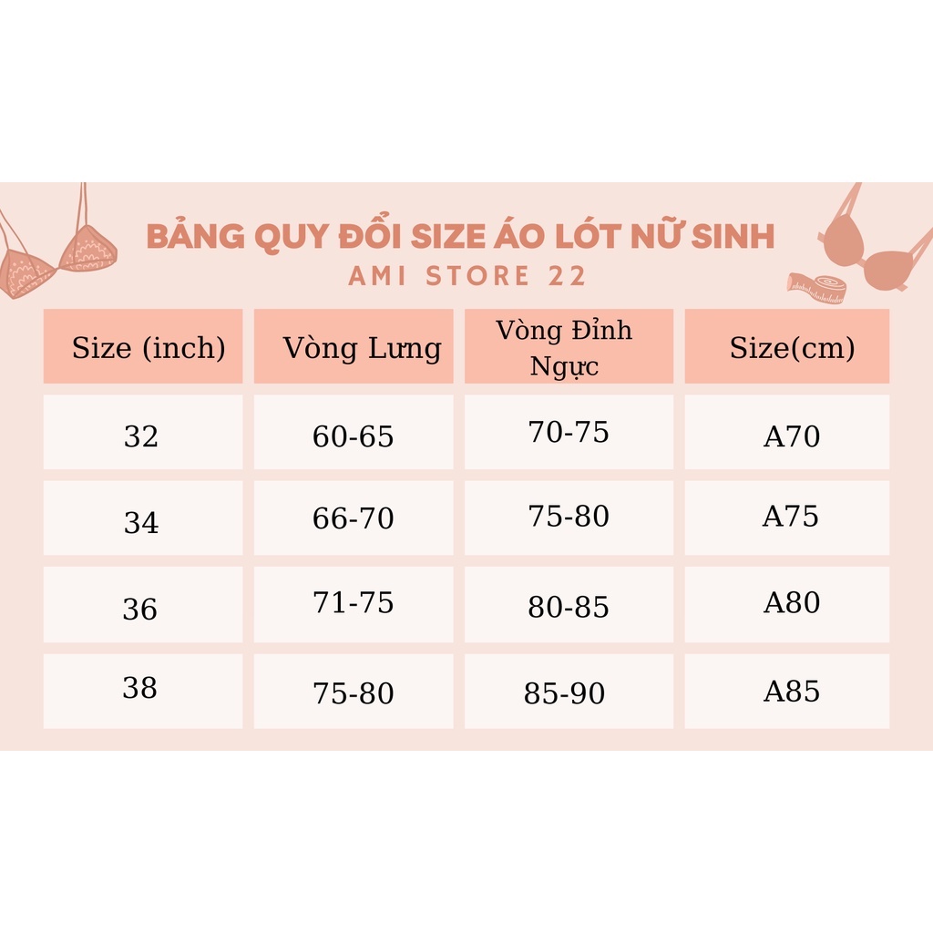 Áo ngực nữ sinh không gọng - Áo Bra Nữ đệm mỏng cup ngực nhỏ phom ôm không hở viền A10