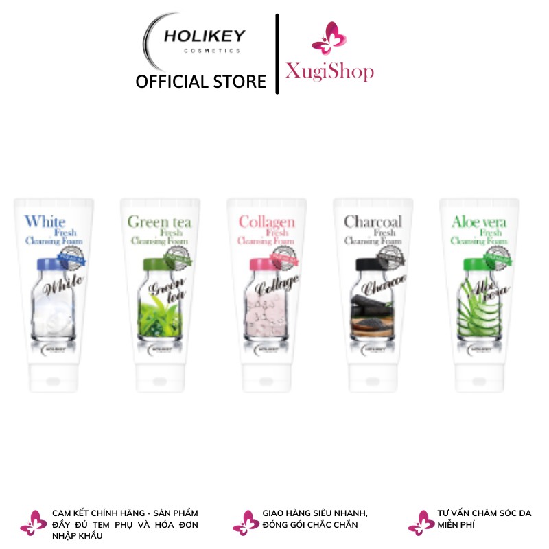 Sữa rửa mặt trắng da, ngừa mụn Holikey Cleansing Foam 100ml