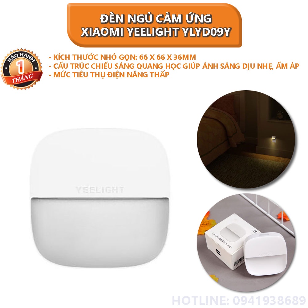 Đèn ngủ cảm ứng Xiaomi Yeelight YLYD09Y - Bảo hành 1 tháng