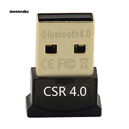 Moon Mini USB 2.0 Bluetooth 4.0 CSR4.0 Adapter Dongle for PC Laptop Win XP Vista 7 8