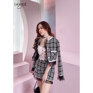 Set dạ phối lưới tiểu thư