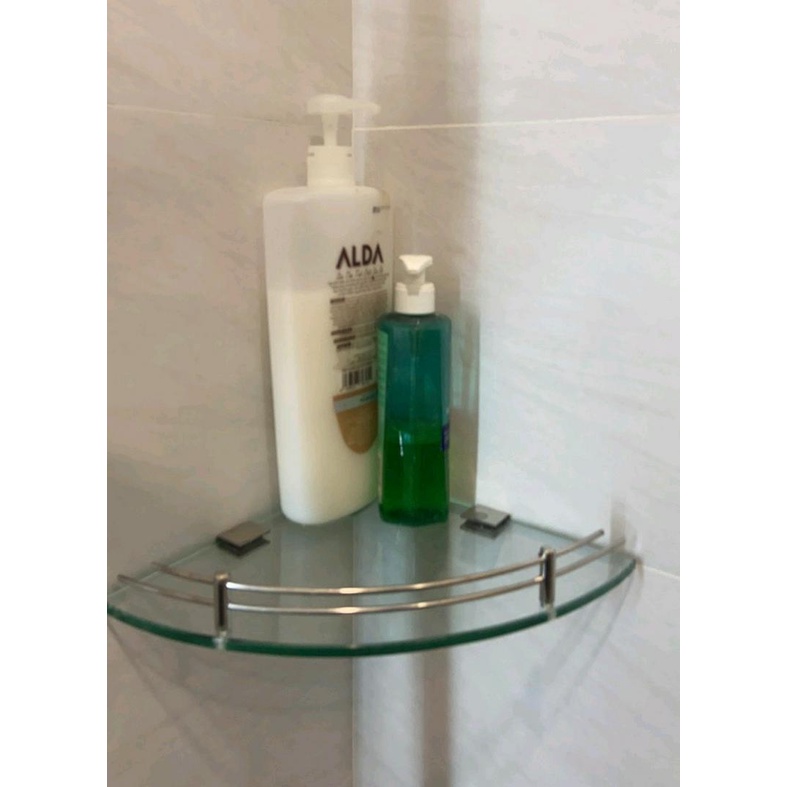 Kệ Góc Kính Inox 304 Pioneer Nhà Tắm Cao Cấp, Kích Thước:  Cm - Mã TP22