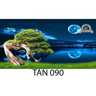 Tranh dán hồ cá tranh thiên nhiên TAN 090