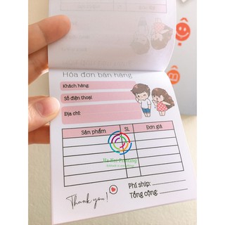 [ Hàng Sẵn ] Sỉ - Lẻ hóa đơn bán hàng mini cute
