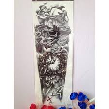 Hình xăm dán con quỷ full tay ,nửa lưng