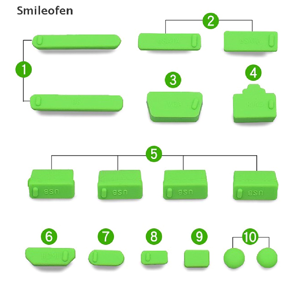 Set 2 Bộ Nút Bịt Cổng USB HDMI RJ45 Chống Bụi Bằng Silicone