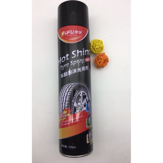 CHAI XỊT ĐEN BÓNG LỐP XE HOT SHINE 650ml