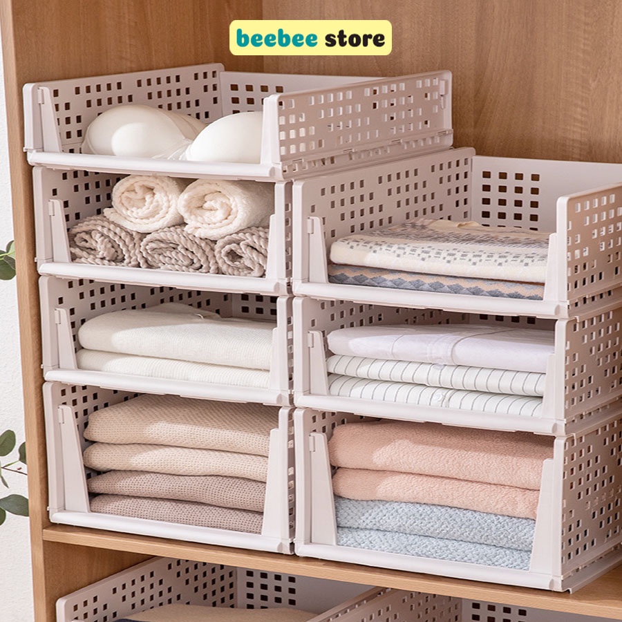 Kệ Chia Ngăn Gấp Gọn Tủ Quần Áo, Đựng Đồ Chơi Phong Cách Tối Giản Cao Cấp Q007