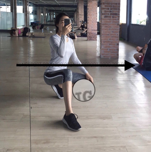 QUẦN QUẦN TẬP GYM YOGA NỮ - QUẦN LỬNG PHỐI LƯỚI SỌC TRẮNG