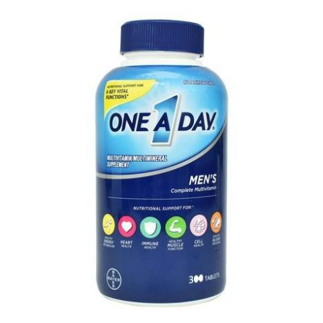 Viên uống Vitamin tổng hợp cho Nam - One A Day Men’s Multivitamin 300 viên của Mỹ - mẫu mới