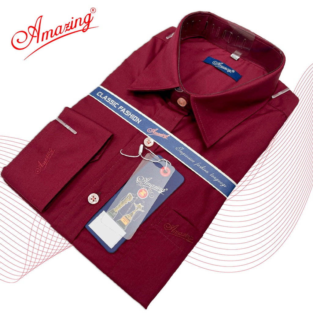 Áo sơ mi nam form rộng Amazing, vải KT silk mềm mát, thời trang công sở cao cấp, có size lớn