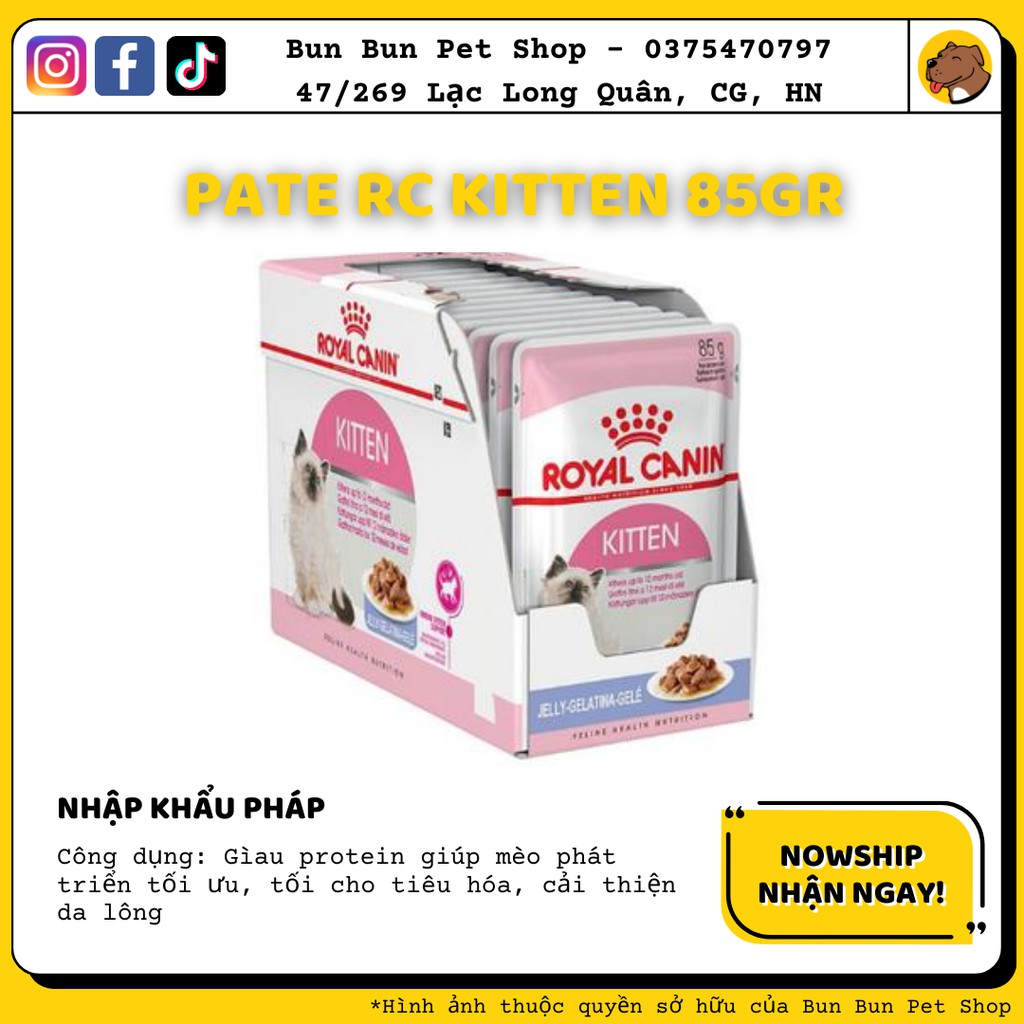 Pate Royal Canin Kitten Instinctive cho mèo con 85g