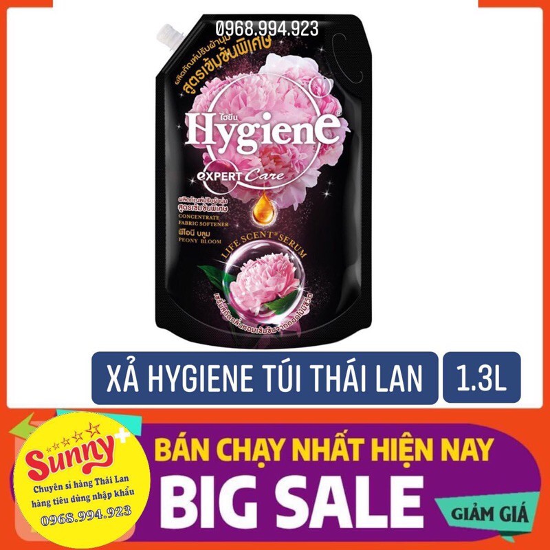 Nước xả đậm đặc làm mềm vải Hygiene Expert Care Life Scent Sẻum 1,3l màu đen