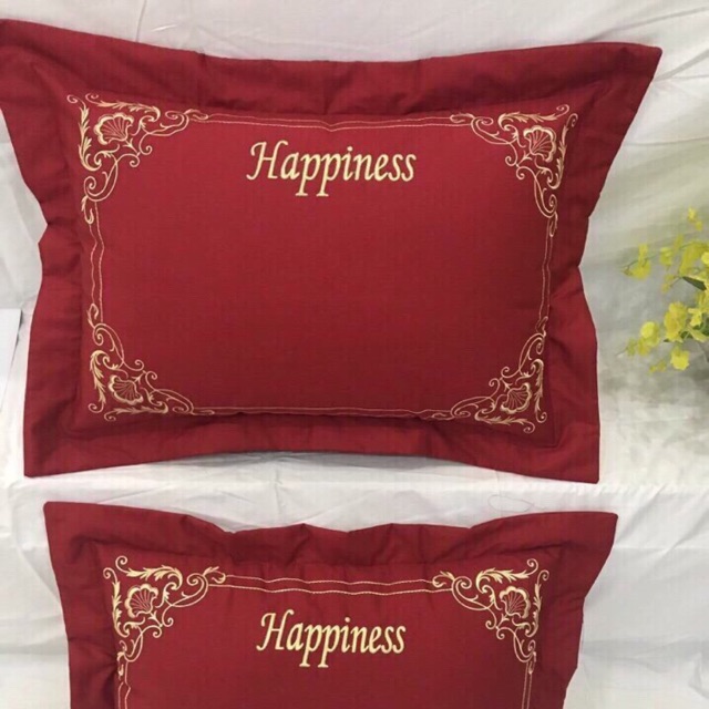 Vỏ gối Happiness (1 cặp)