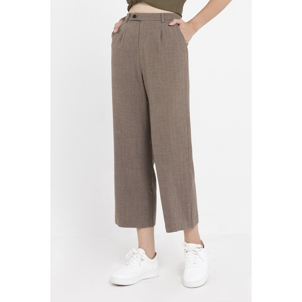 Quần ly bung ống đứng VIENNE TRAN M64T19Q010-P4115 (Nâu) | BigBuy360 - bigbuy360.vn