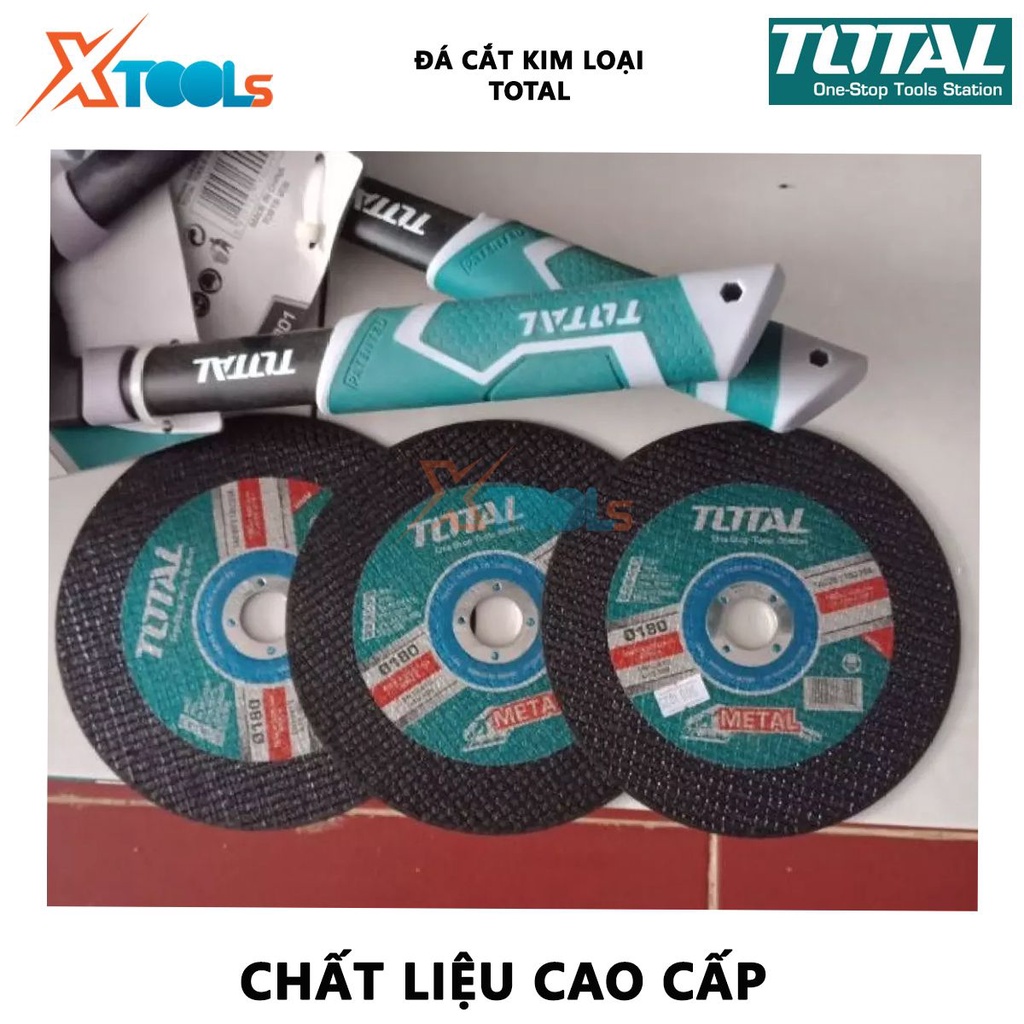 Đá cắt kim loại TOTAL | Đĩa cắt kim loại size 100mm đến 180mm, phù hợp cho nhiều loại máy cắt ingco total
