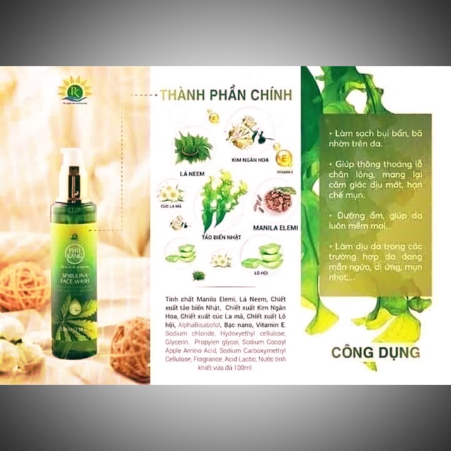 SỮA RỬA MẶT ORGANIC PHÚ KANG