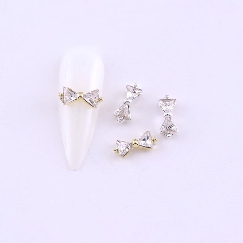 Phụ Kiện Đá Đính Trang Trí Móng Tay 3D Bằng Hợp Kim Tiện Dụng