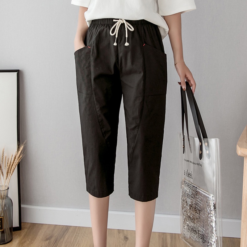 Quần cotton lửng plus size cho nữ