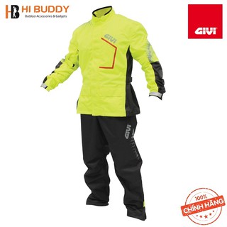 Áo Mưa Bộ Givi PRS04 Vàng Neon Hàng Chính Hãng