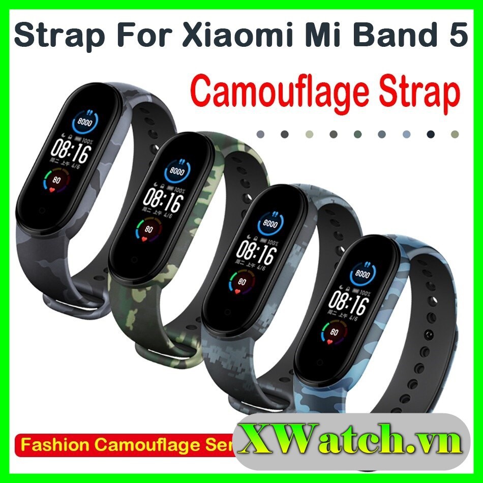 Dây đeo thay thế Xiaomi Miband 5 (Rằn ri)