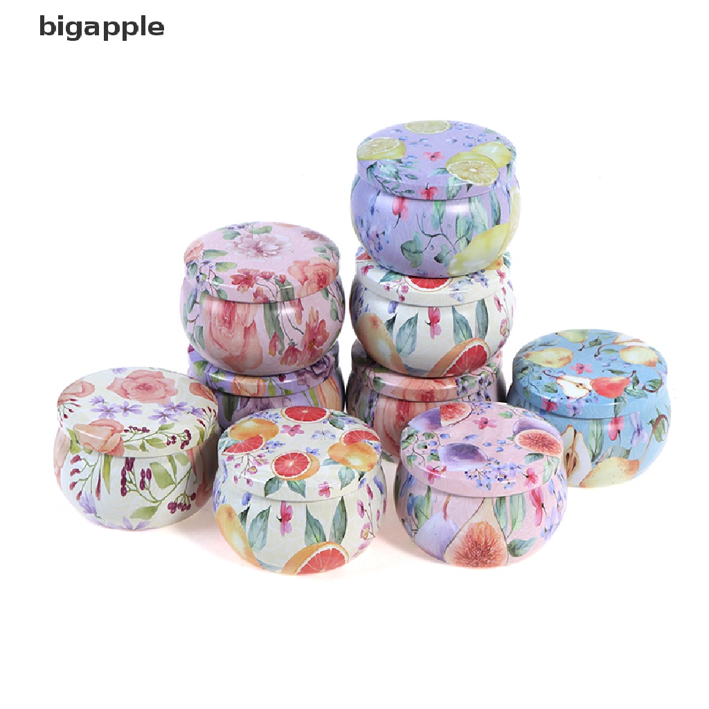Bigapple Hộp Thiếc Rỗng 4OZ Thanh Lịch Đựng Nến Đậu Nành