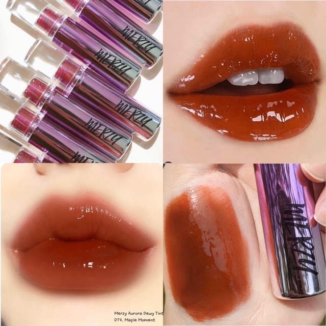 Son tint bóng siêu lì Merzy Aurora Dewy Tint cho đôi môi căng mọng 5.5g