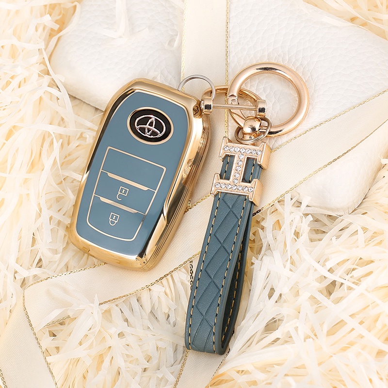 Vỏ TPU Bọc Chìa Khóa Xe Hơi Toyota Yaris Prius Camry Corolla Avensis Verso Prado REIZ Crown RAV4 C-HR CHR Aygo Scion TC IM