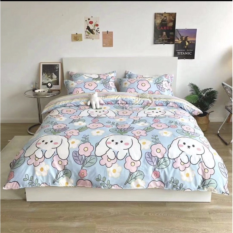 Bộ chăn ga và gối cotton poly mẫu mới 2021 Luis Bedding shop chăn ga gối đệm