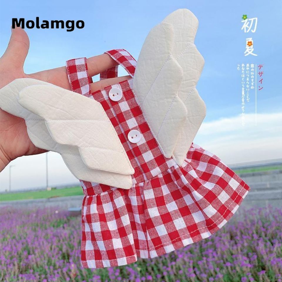 MOLAMGO  Quần áo cho chó mèo con chó nhỏ mùa hè mỏng dễ thương váy bông Teddy Hiromi Bichon 2020