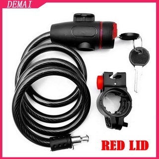 Dây cáp khóa xe đạp xe máy an toàn bằng thép không gỉ chống trộm đa năng với 2 chìa khóa tiện lợi