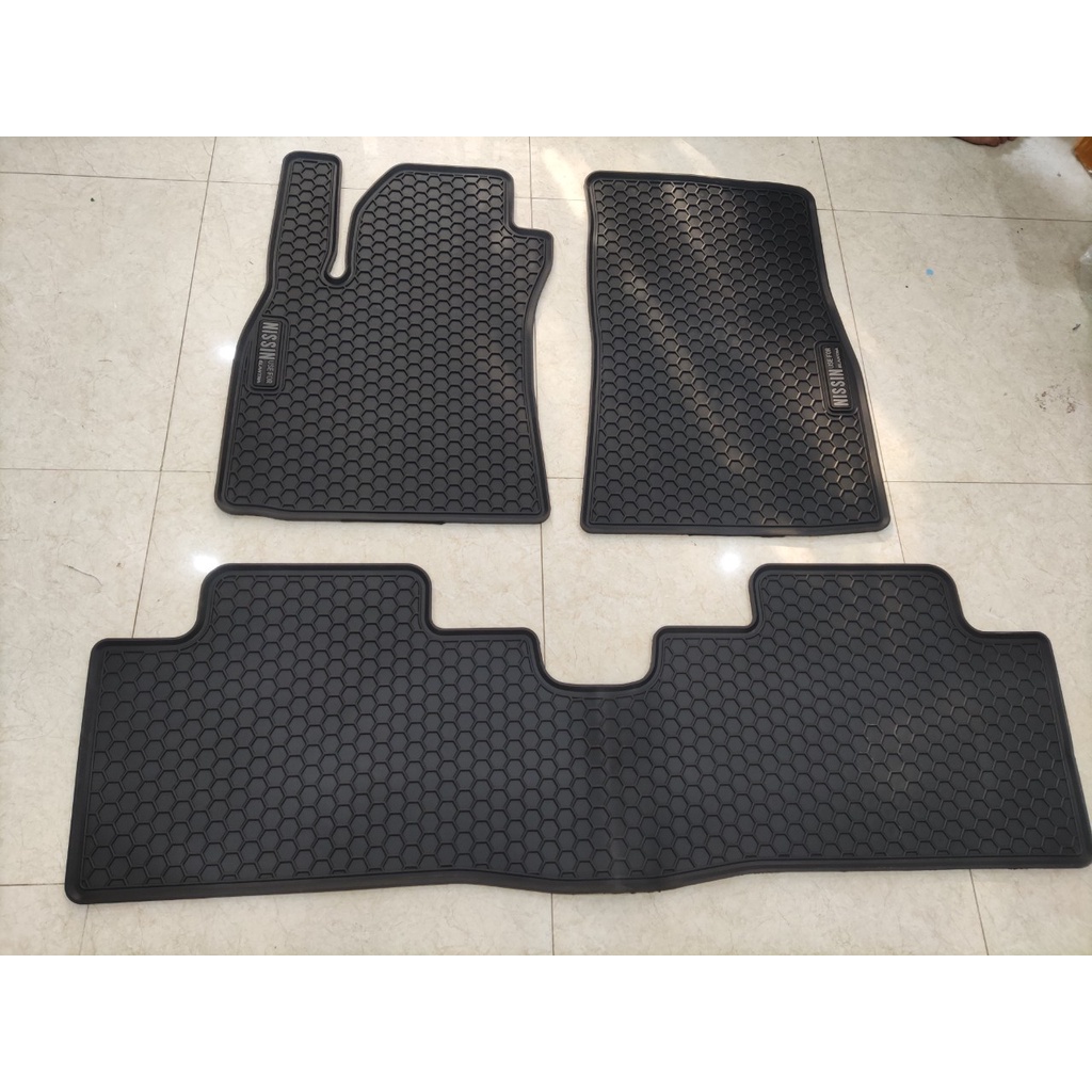 Thảm Lót Sàn Cao Su Xe Elantra 2016 2017 2018 2019 2020 2021 Hàng Cao Su Đúc Ko Mùi - M02