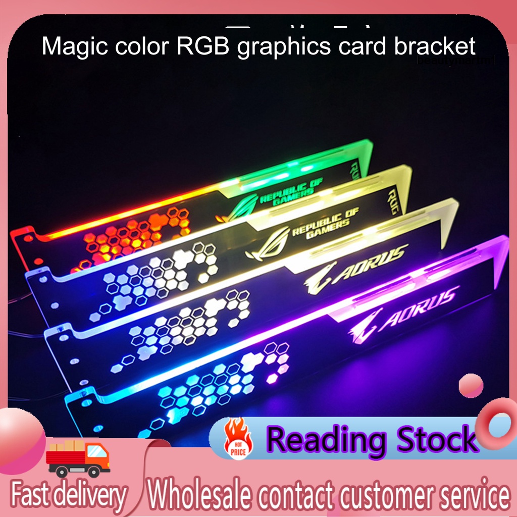 Giá Đỡ Thẻ Tích Hợp Đèn Led Rgb 12 Màu Độc Đáo Cho Máy Tính