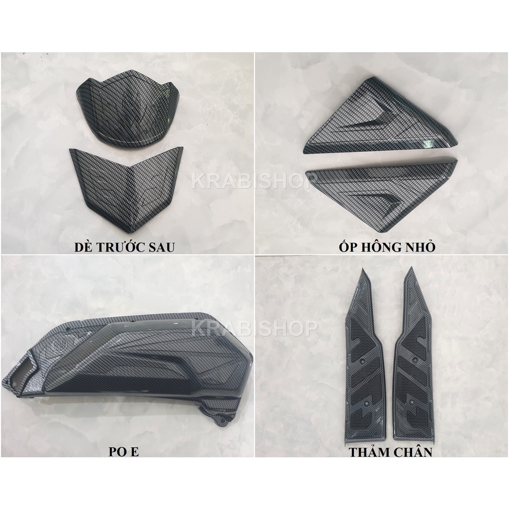 Ốp trang trí AB23 Airblade 2023 125 160 4val carbon Artistar