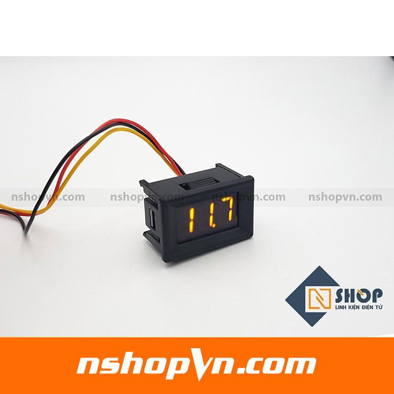 Đồng hồ đo điện áp 3 dây 100VDC Xanh lá, xanh dương, đỏ, vàng, trắng