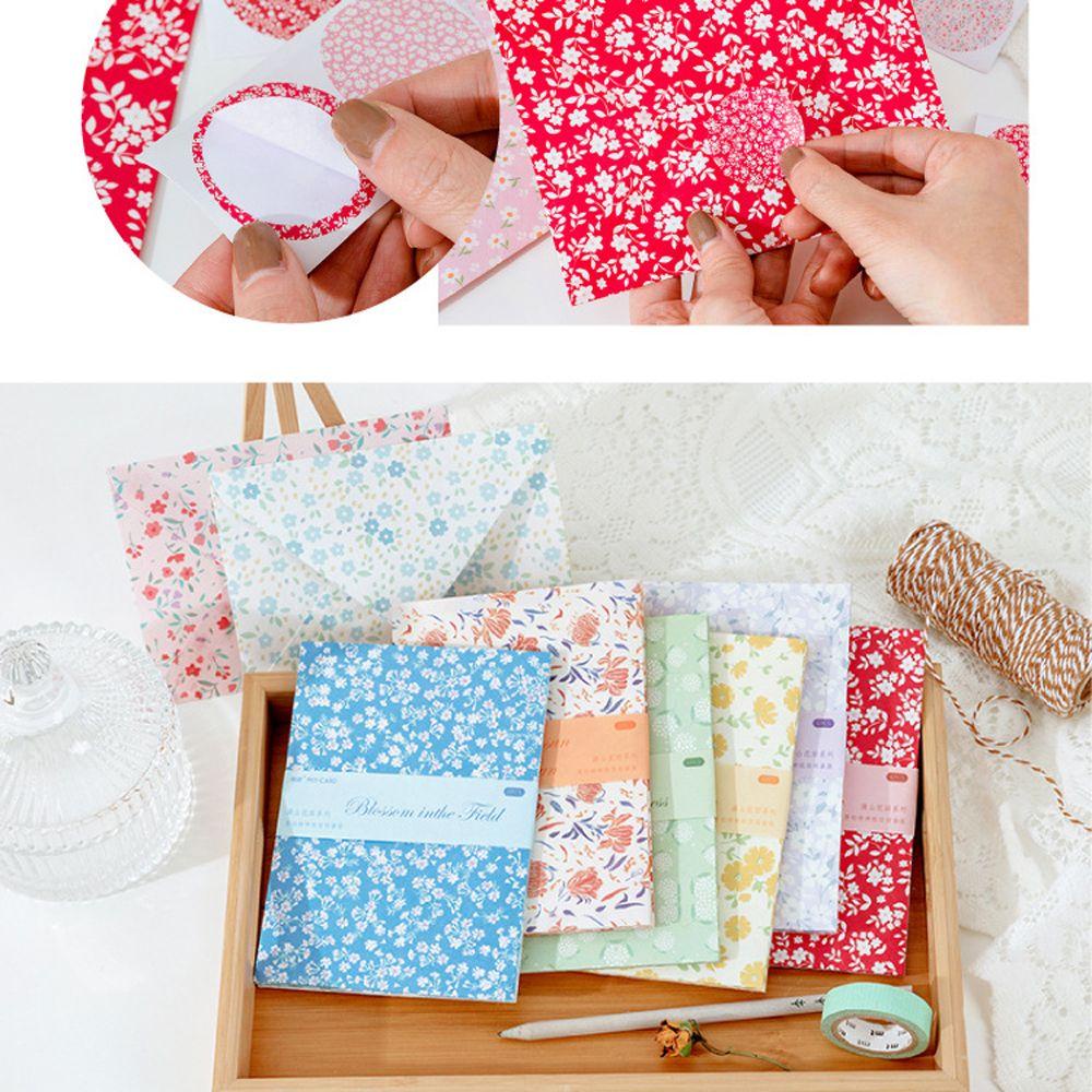 Bộ Thiệp Giấy In Hoa Cúc Và Chữ Xinh Xắn