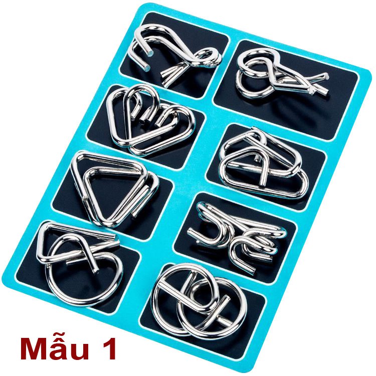 Đồ chơi tháo sắt thông minh trí tuệ Metal Puzzle - 1 bộ 8 cái