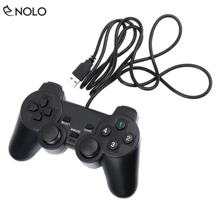 Tay Game Gamepad Đơn Có Rung Model EW2008 Hỗ Trợ Windows 10 Kết Nối Qua Cổng USB