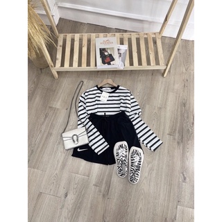 Set thun dài tay kết hợp quần sooc