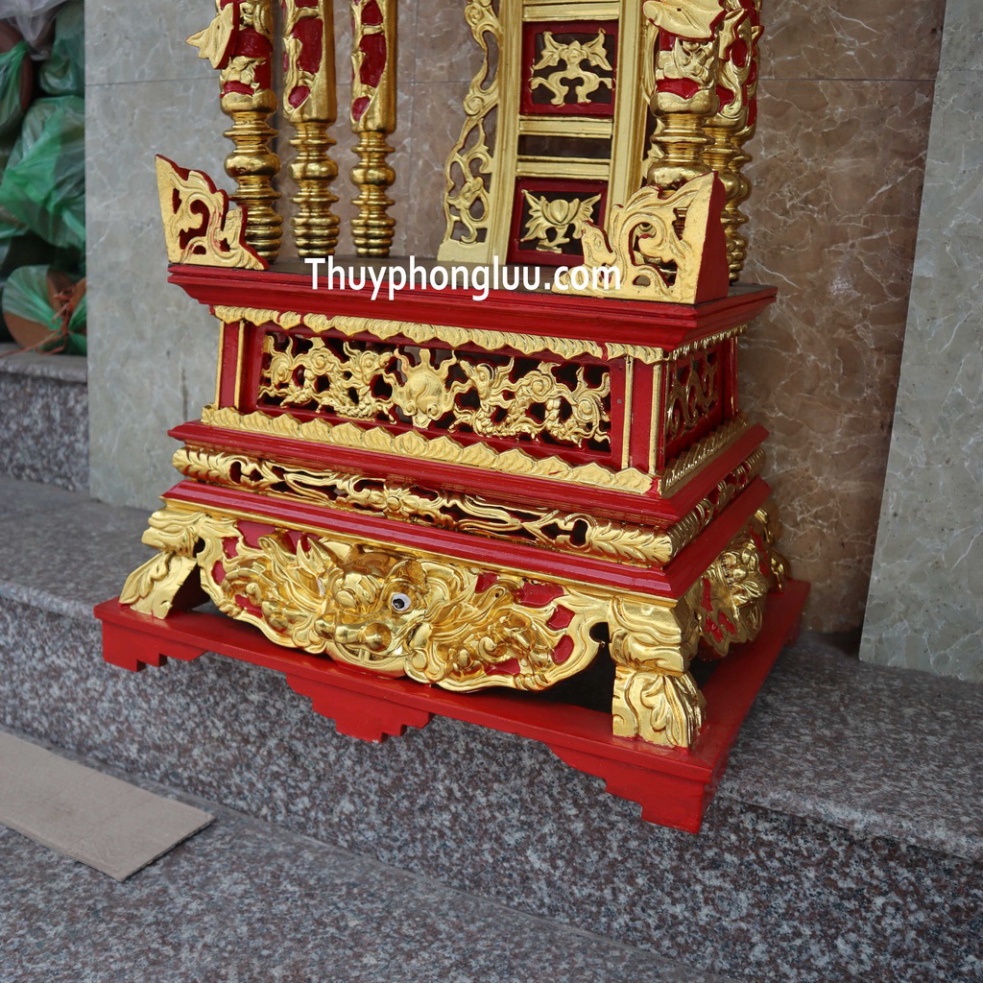 Long Ngai thờ cúng gỗ mít-Ỷ thờ gia tiên gỗ mít 3 cỡ Ngai