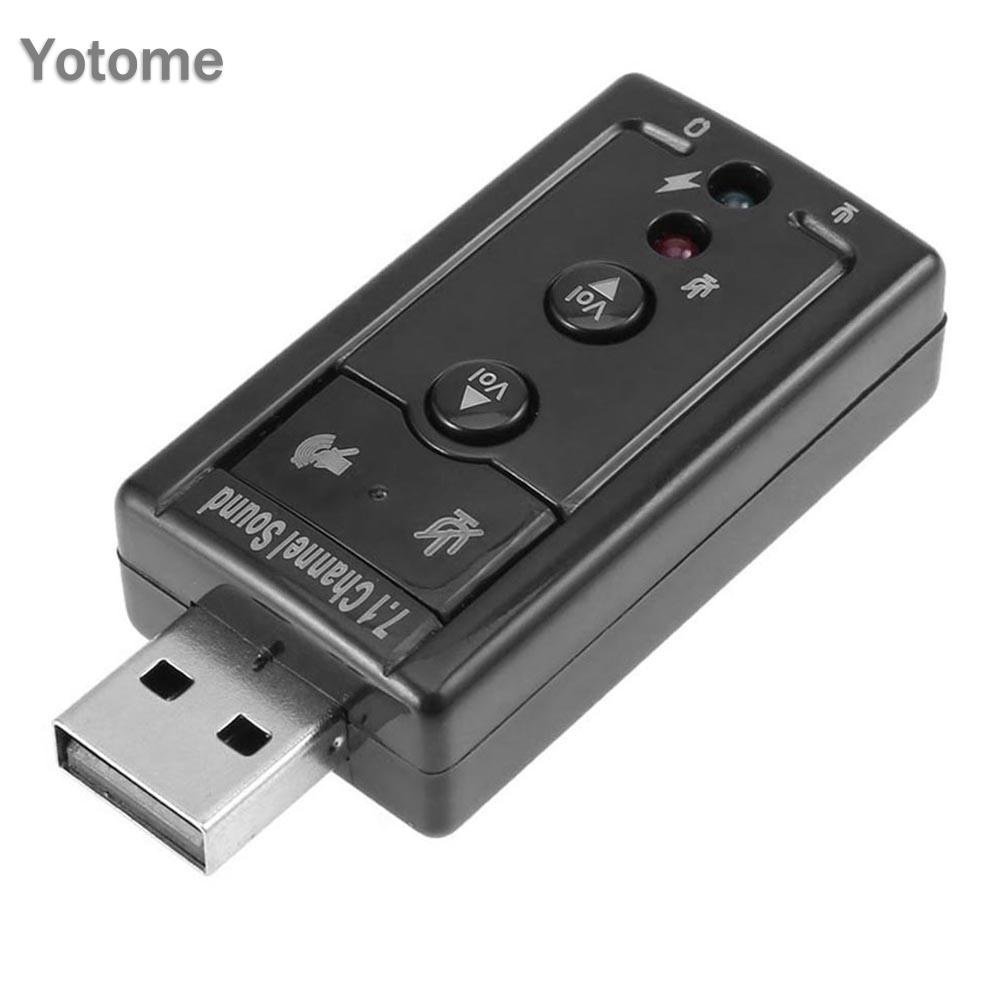 Đầu Chuyển Đổi Thẻ Âm Thanh Usb 7.1 3.5mm Cho Tai Nghe / Micro