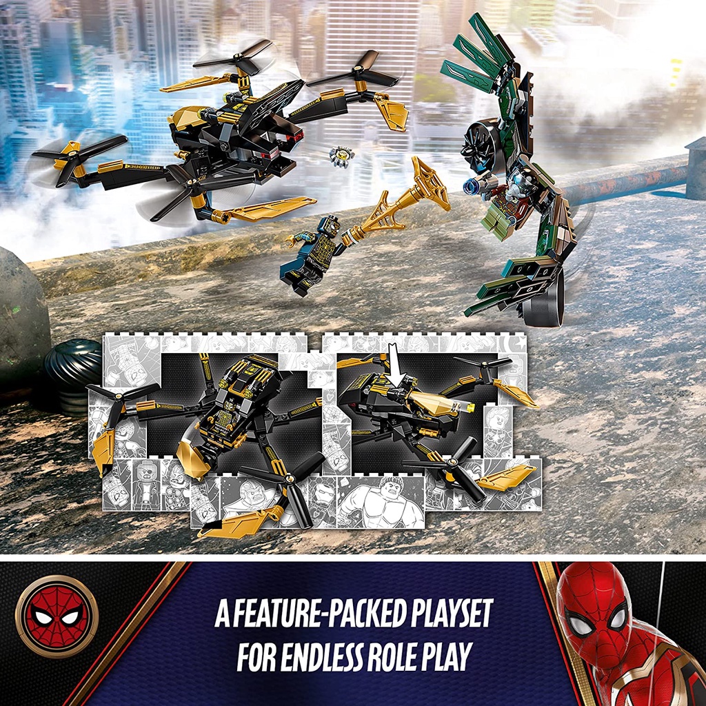 Lego Super Heroes 76195 - Spider-Man’s Drone Duel - Bộ xếp hình Lego Trận chiến trên không