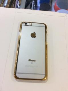 Ốp trong viền vàng iphone 6/6s