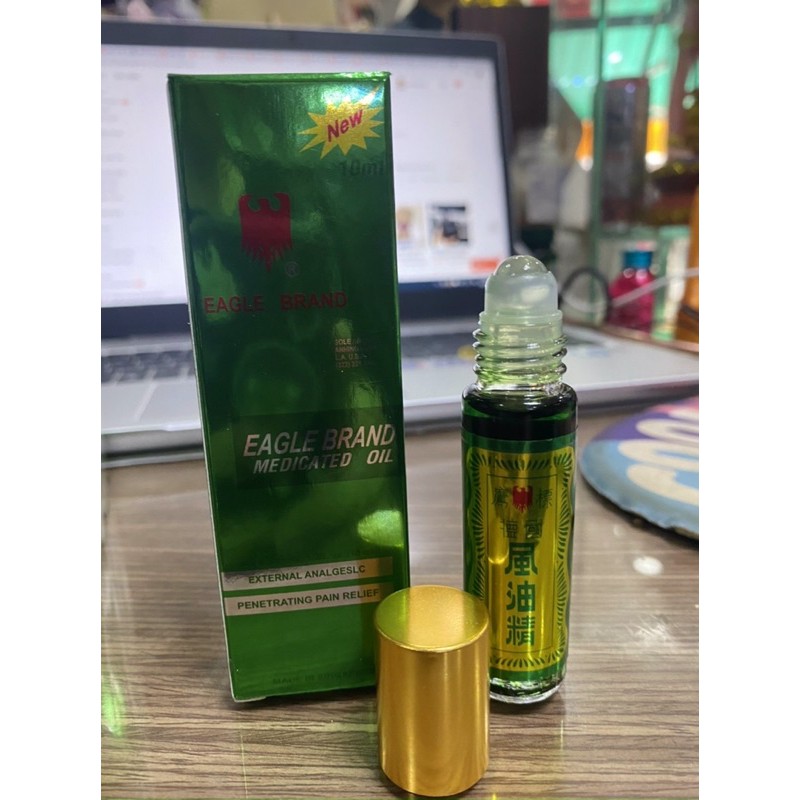 Dầu Gió Xanh Singapore 10ml Dạng Lăn.