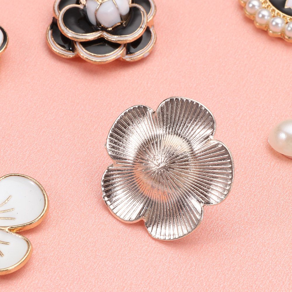 Set 5 phụ kiện đính ngọc trai dùng trang trí giày sandal thời trang cho nữ