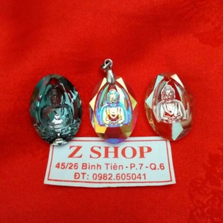 Mặt Phật khắc nổi pha lê swarovski
