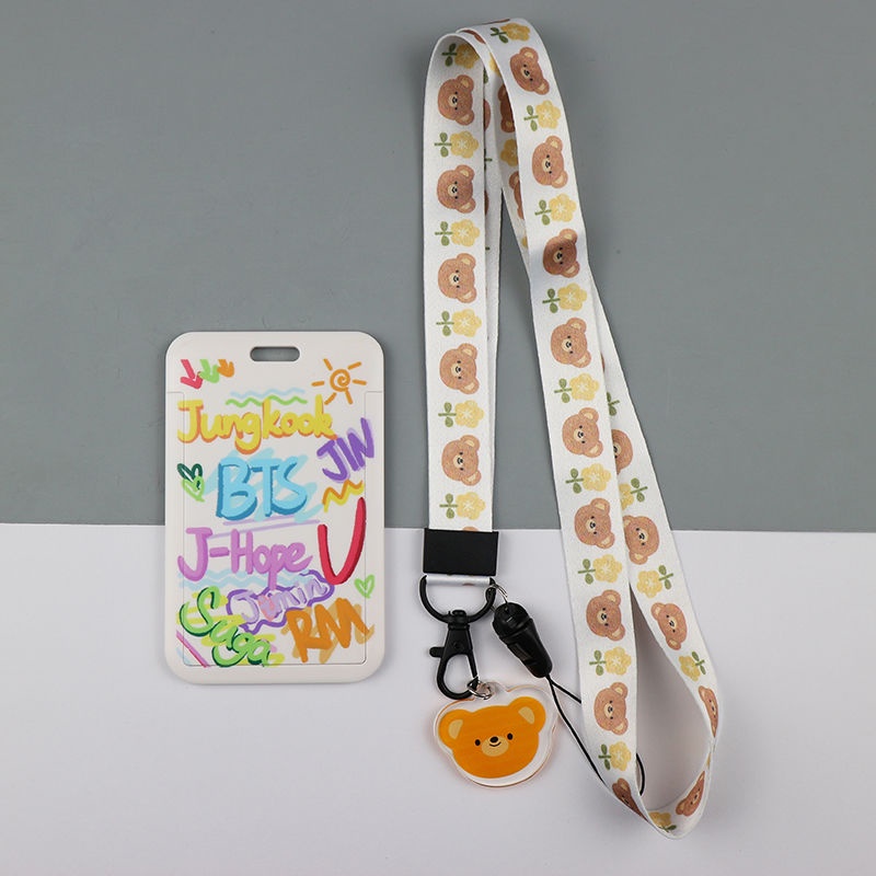 Dây Đeo Điện Thoại / Thẻ ID In Hình Kpop BTS BT21